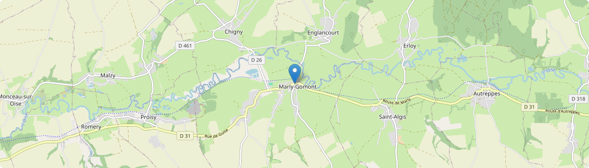Marly-Gomont - Carte