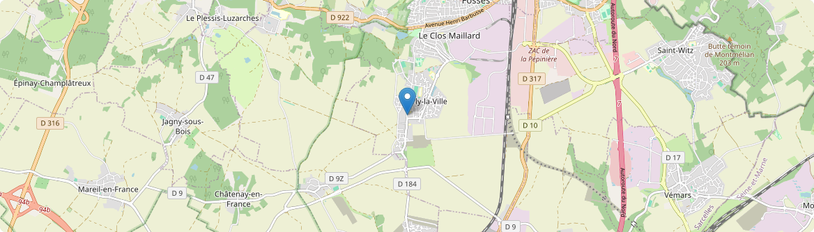 Marly-la-Ville - Carte
