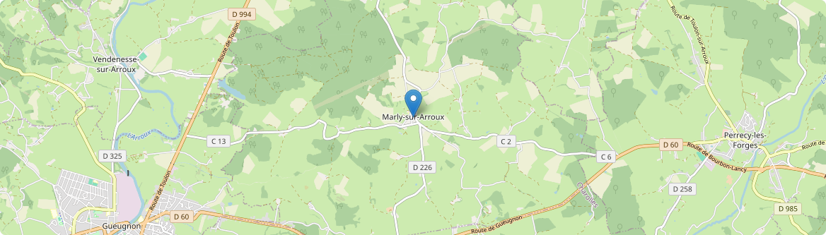 Marly-sur-Arroux - Carte