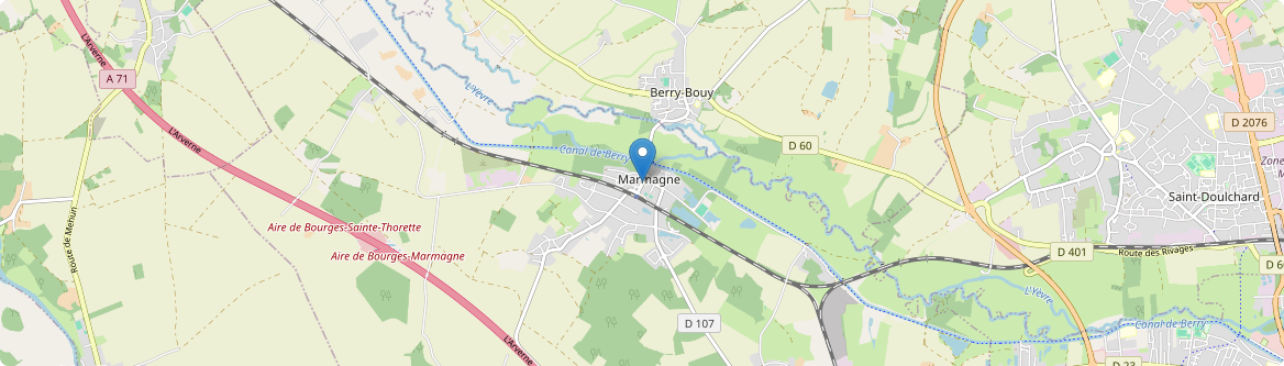 Marmagne - Carte