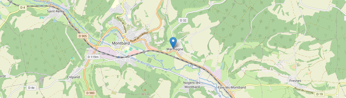Marmagne - Carte
