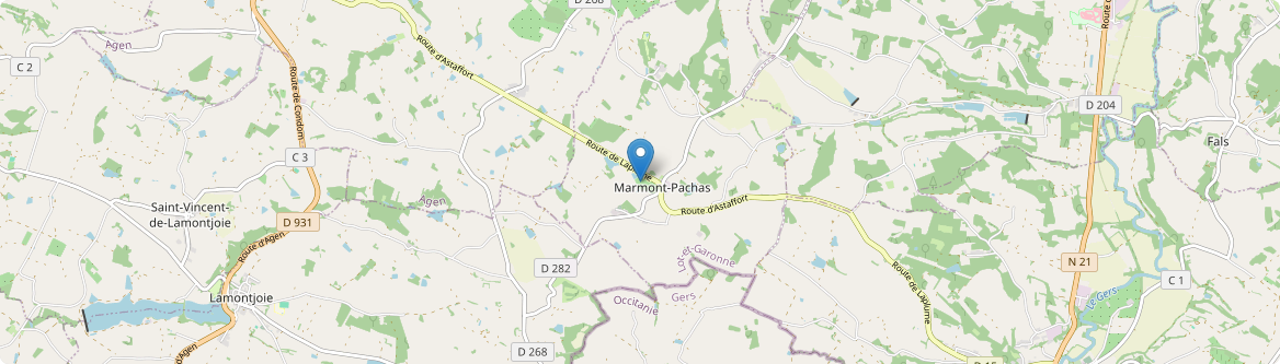 Marmont-Pachas - Carte