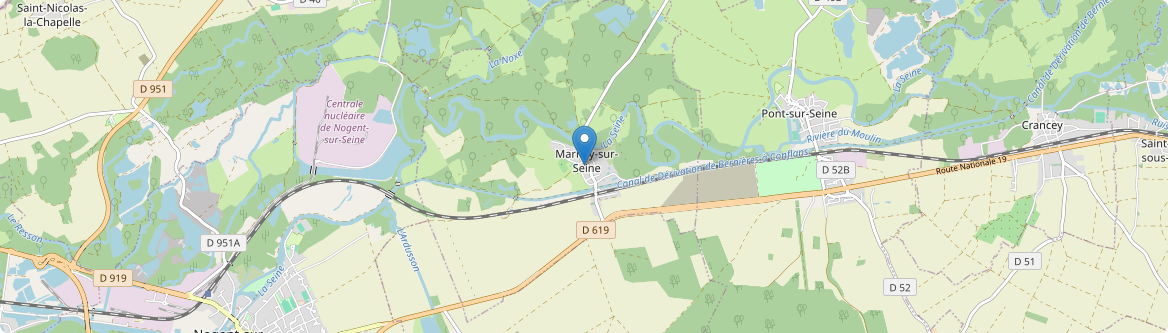 Marnay-sur-Seine - Carte