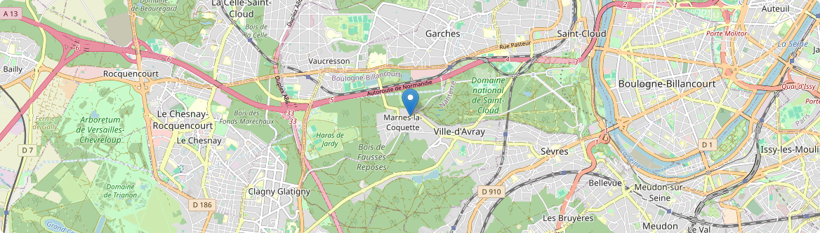 Marnes-la-Coquette - Carte