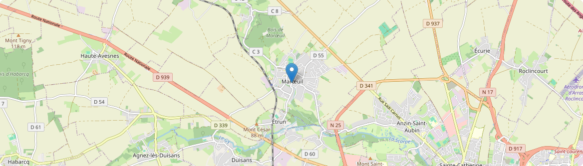 Marœuil - Carte