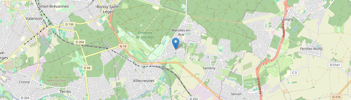 Marolles-en-Brie - Carte