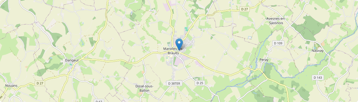 Marolles-les-Braults - Carte