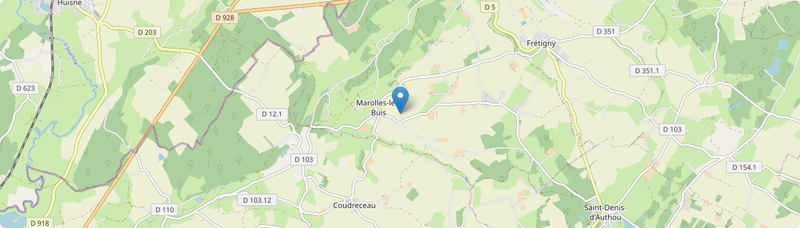Marolles-les-Buis - Carte