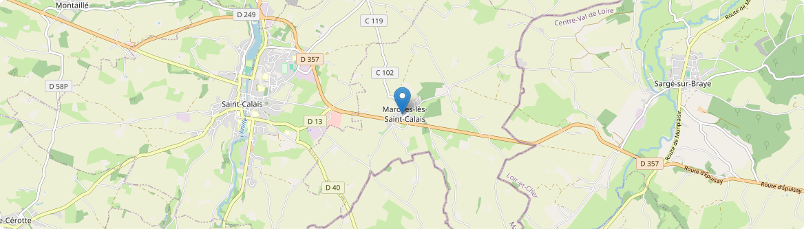 Marolles-lès-Saint-Calais - Carte