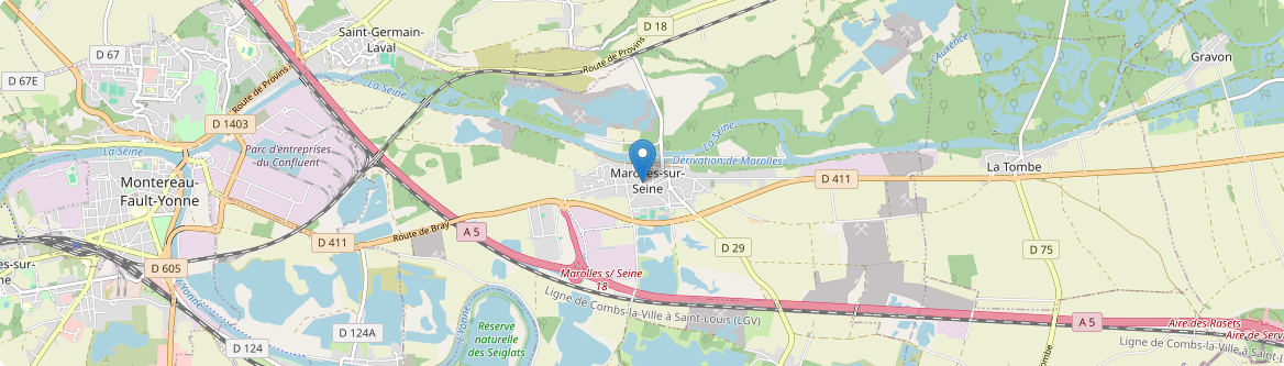 Marolles-sur-Seine - Carte