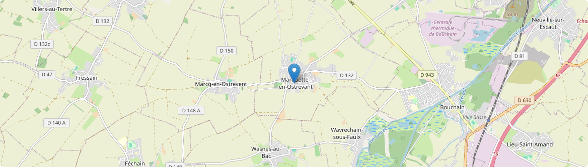 Marquette-en-Ostrevant - Carte
