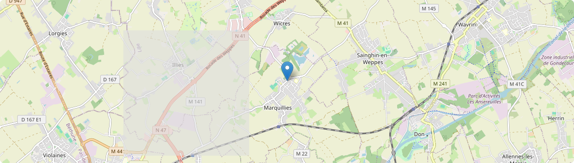 Marquillies - Carte