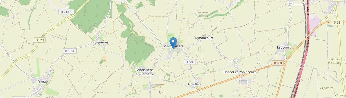 Marquivillers - Carte