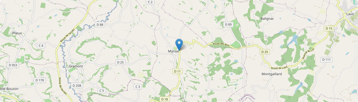 Marsac - Carte
