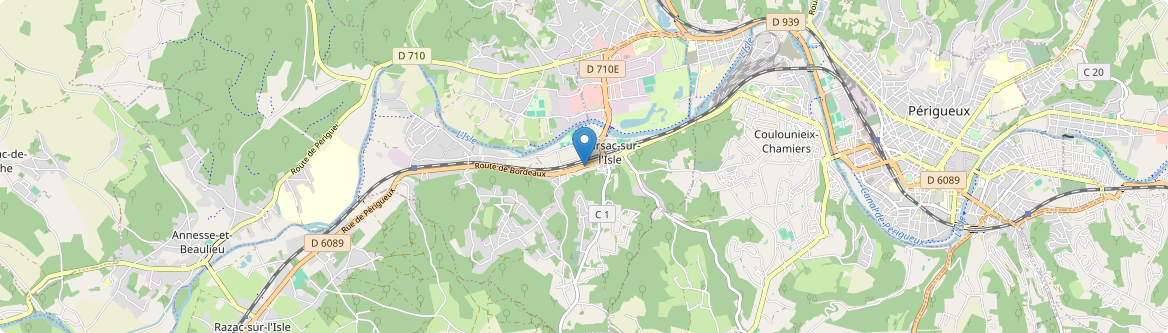 Marsac-sur-l'Isle - Carte