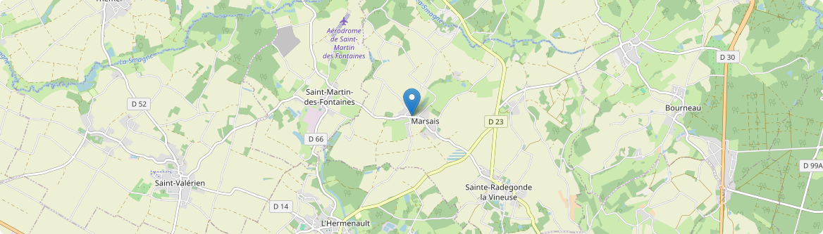 Marsais-Sainte-Radégonde - Carte