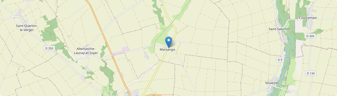 Marsangis - Carte
