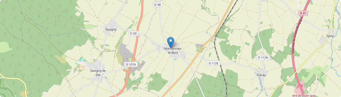 Marsannay-le-Bois - Carte