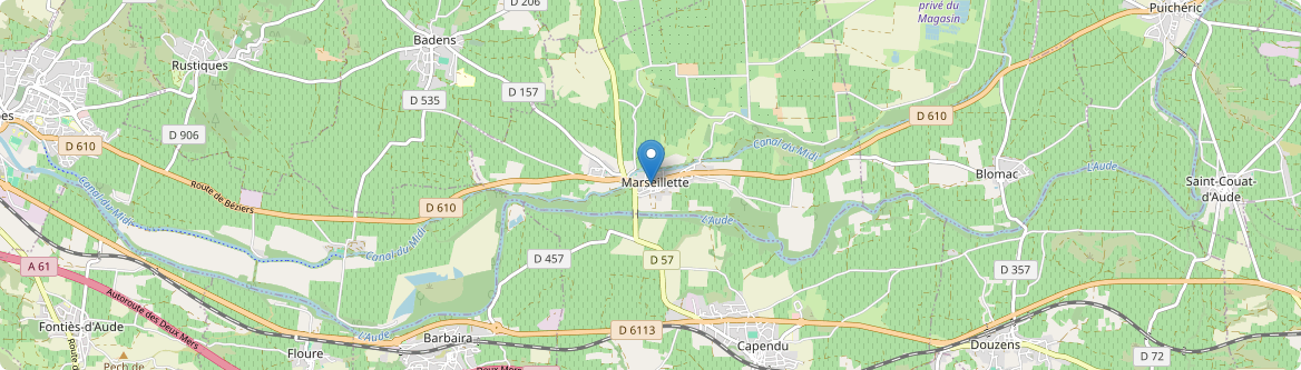 Marseillette - Carte