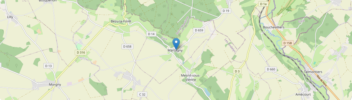 Martagny - Carte