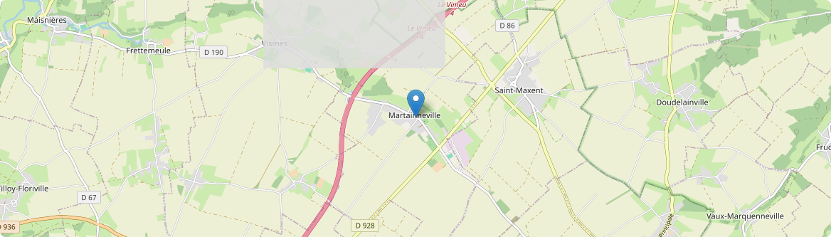 Martainneville - Carte