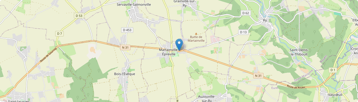 Martainville-Épreville - Carte