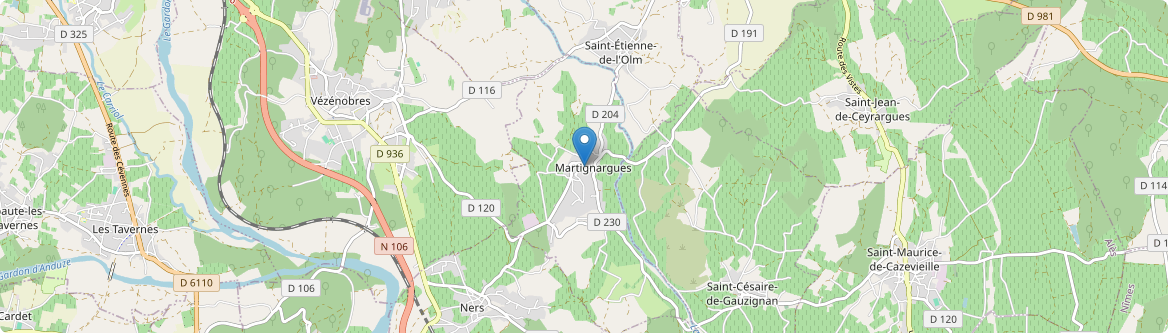 Martignargues - Carte