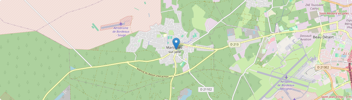 Martignas-sur-Jalle - Carte