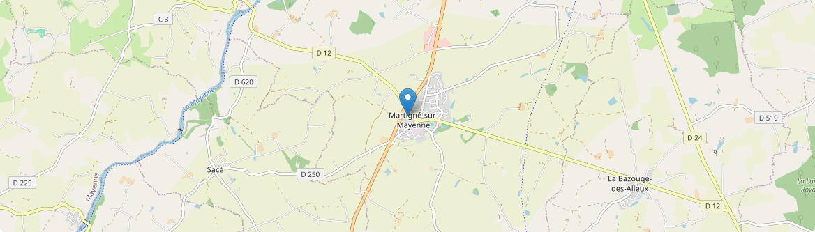 Martigné-sur-Mayenne - Carte