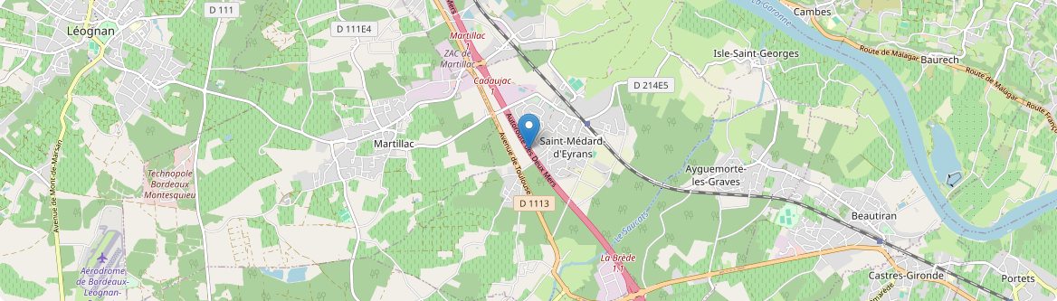 Martillac - Carte