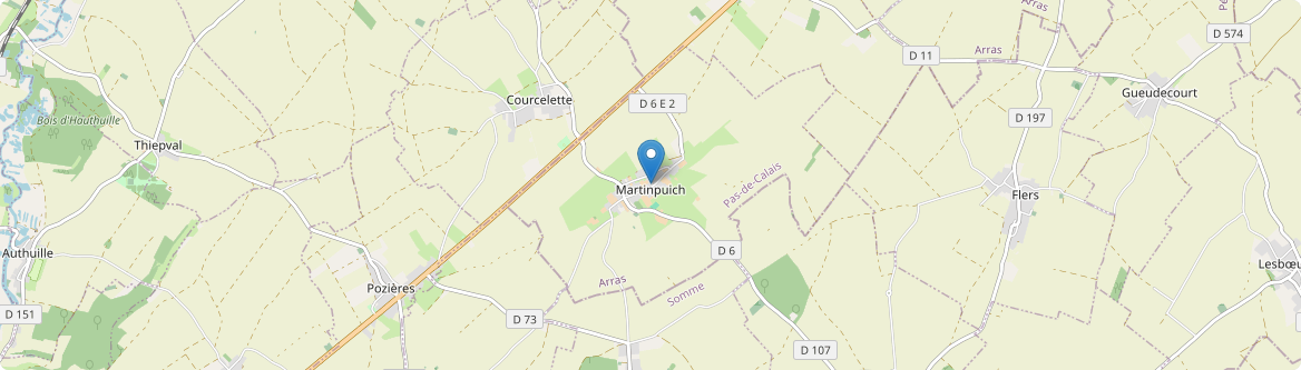 Martinpuich - Carte