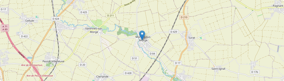 Martres-sur-Morge - Carte