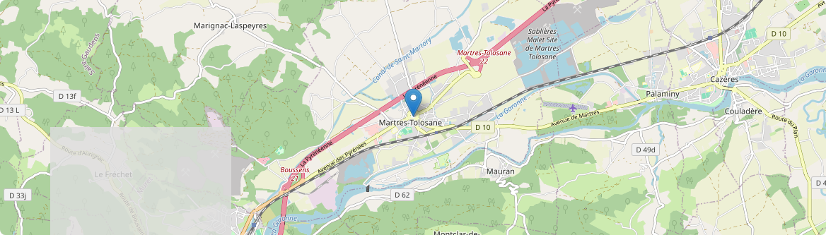 Martres-Tolosane - Carte