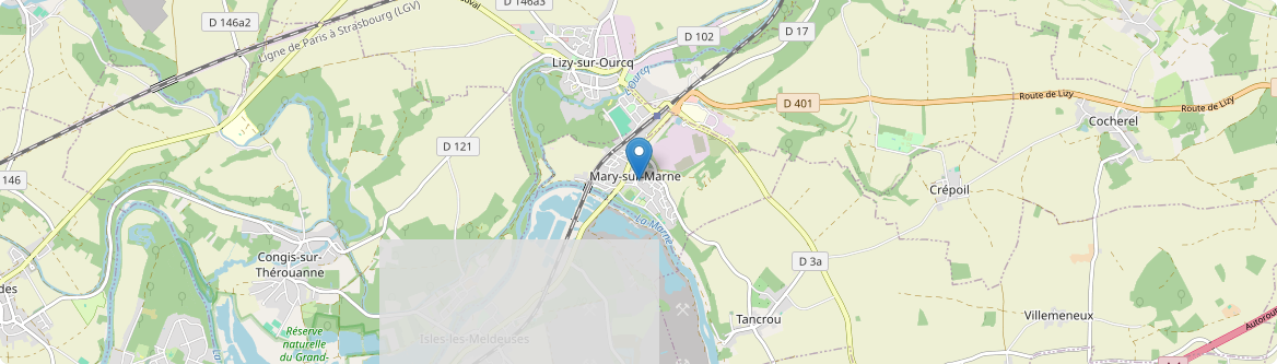 Mary-sur-Marne - Carte