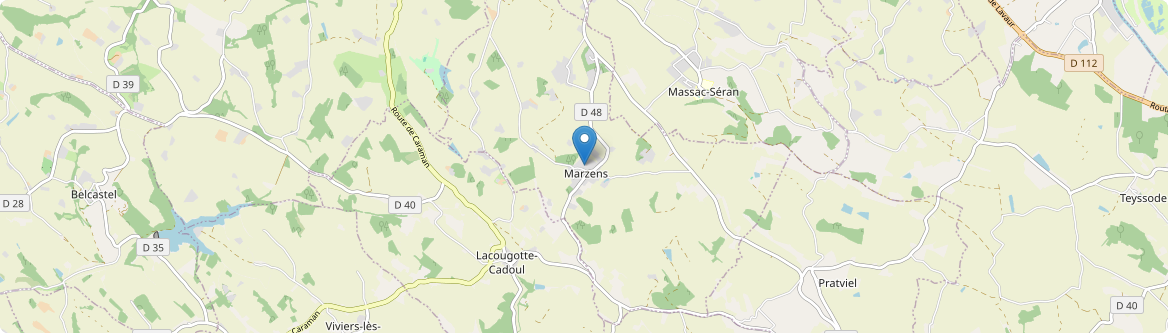 Marzens - Carte