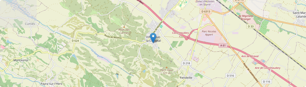 Mas-Saintes-Puelles - Carte