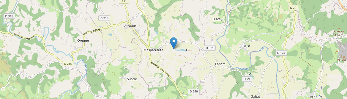Masparraute - Carte