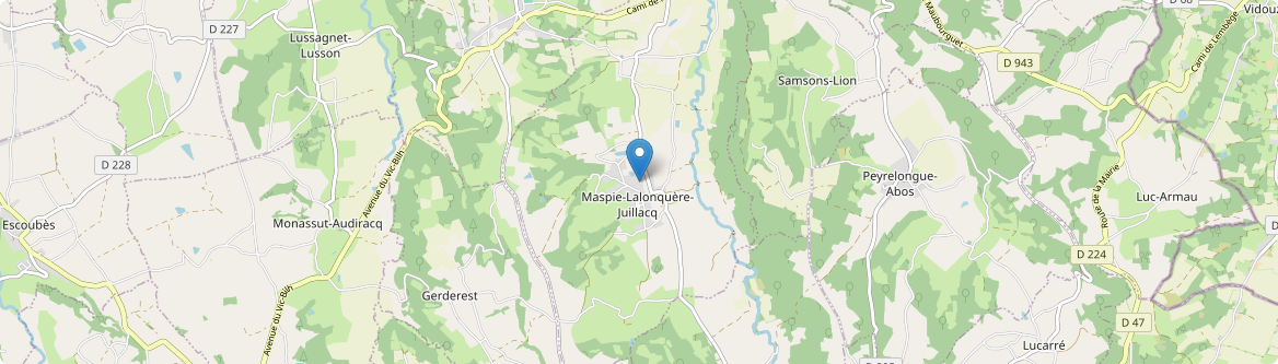 Maspie-Lalonquère-Juillacq - Carte