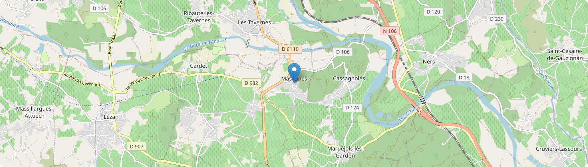 Massanes - Carte