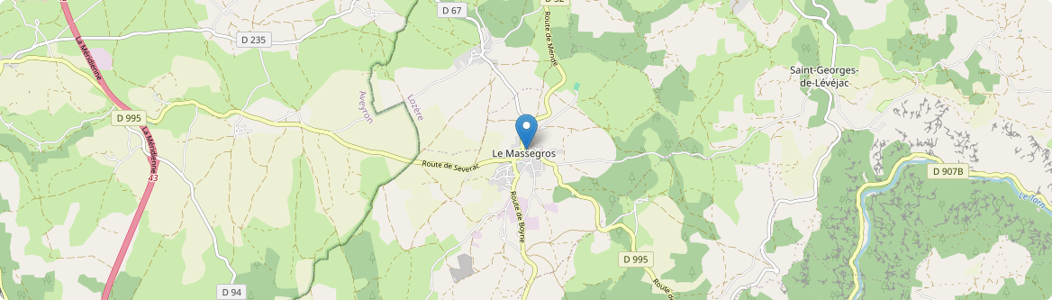 Massegros Causses Gorges - Carte
