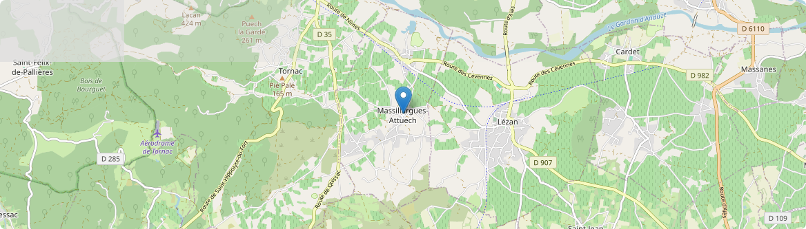 Massillargues-Attuech - Carte