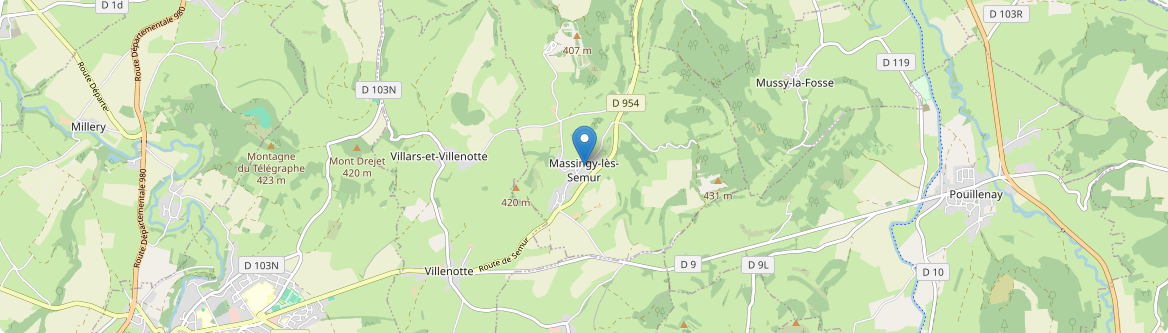 Massingy-lès-Semur - Carte