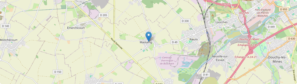 Mastaing - Carte