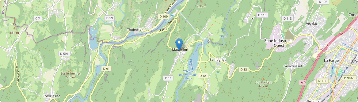 Matafelon-Granges - Carte