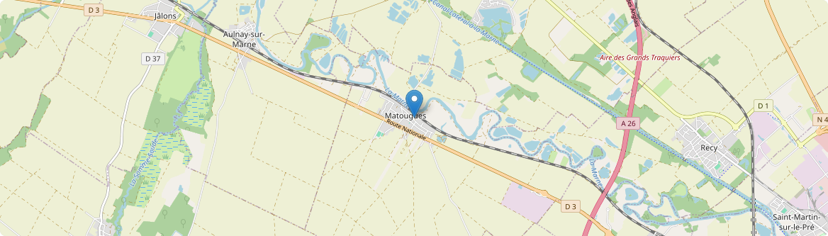 Matougues - Carte