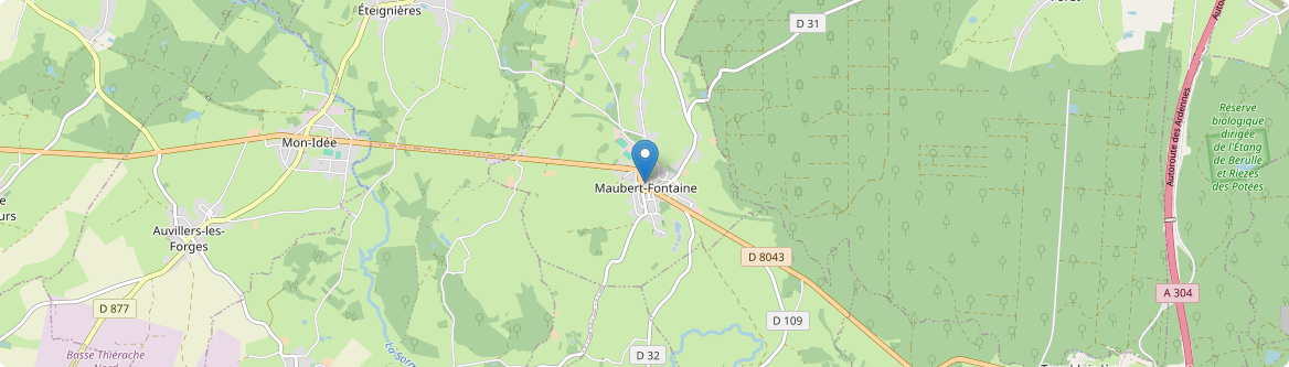 Maubert-Fontaine - Carte