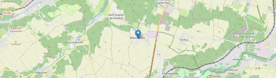 Mauchamps - Carte