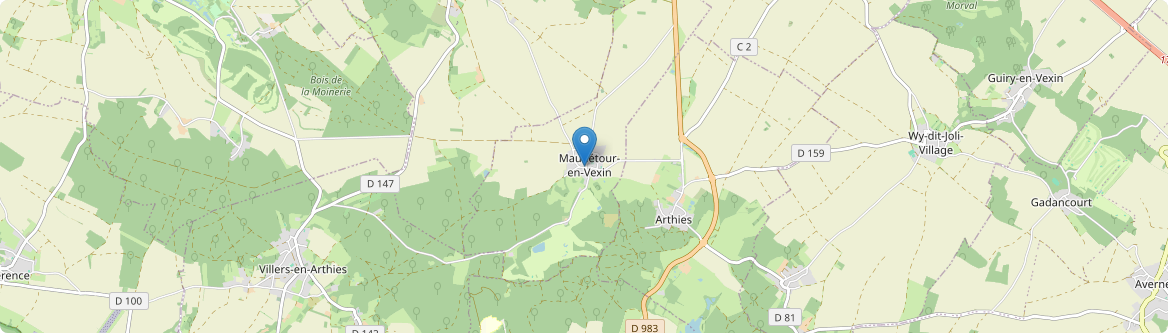Maudétour-en-Vexin - Carte