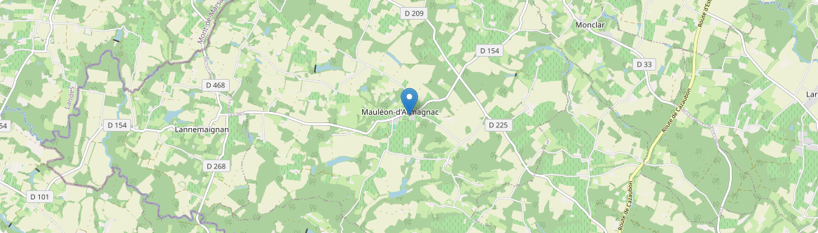 Mauléon-d'Armagnac - Carte