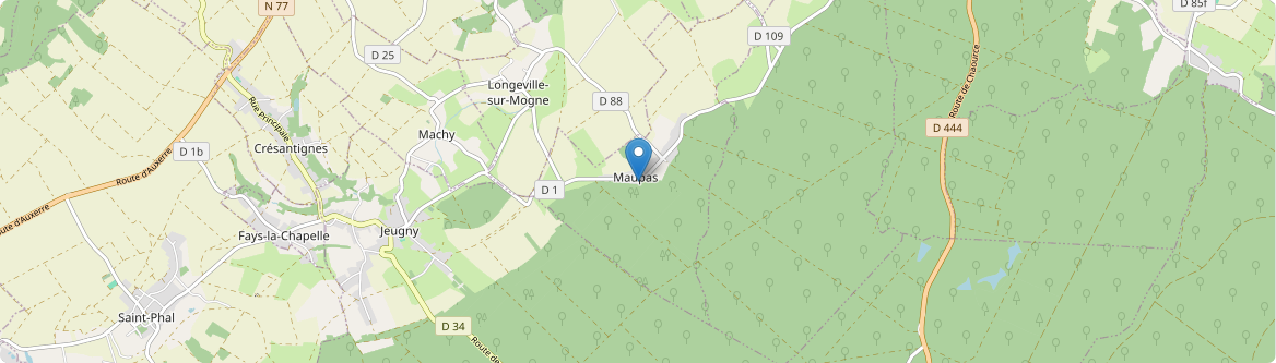 Maupas - Carte